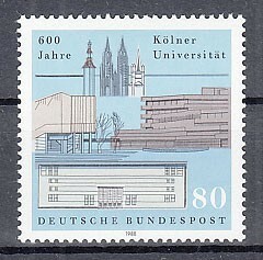西ドイツ 1988年未使用NH ケルン大学#1370