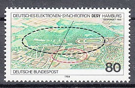 西ドイツ 1984年未使用NH ドイツ電子シンクロトロン/DESY#1221