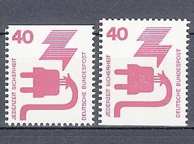 西ドイツ 1971年未使用NH 普通切手/事故防止#699/CD