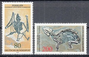西ドイツ 1978年未使用NH 化石#974-975