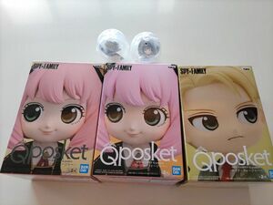 【新品未開封】SPY×FAMILY Qposket(アーニャ(A・B)、ロイド(B))、でふぉラバ！キーフォルダー(ロイド、ヨル)