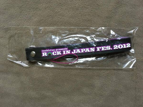 【 送料無料！!・希少な未使用品です！】★ROCK IN JAPAN FES.2012◇ストラップ◇rockin'on presents★