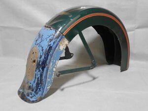 47 year Knuckle original original rear fender wide brace Vintage Old paint Harley bread side valve(bulb) UL chopper 