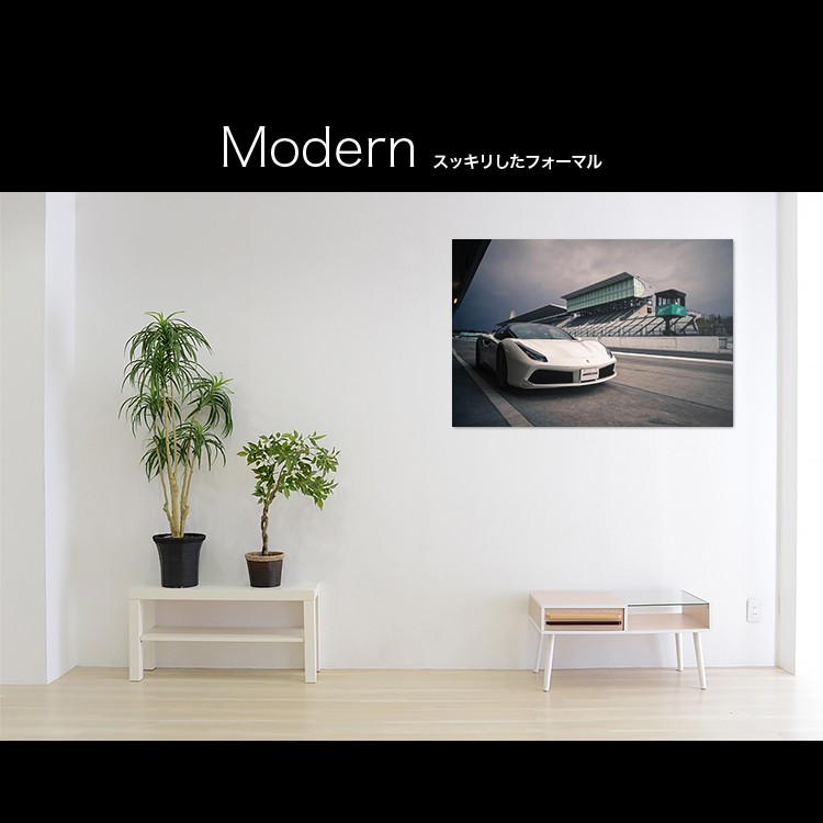 Ferrari 488 GTB Spider Hecho en Japón Tablero de arte/Panel de arte artmart Artmart Pintura Foto Marco de aluminio, Accesorios de interior, marco de la foto, Montado en la pared