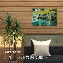 アートパネル アートボード モネ ラ・グルヌイエール 33x22 A4 壁掛け インテリア 絵画 01_画像2