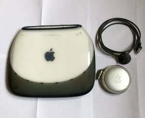 Apple iBook SE G3/466 Graphite 192MB 10GB DVD-ROM 12.1TFT FireWire400Mbps MacOS9 M7720J/A operation verification ending / original install CD-ROM attached 