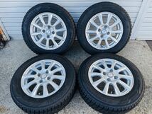 ★綺麗 バリ溝★ 175/65 R14 5.5J +38 4H PCD100 スタッドレス ホイール ヨコハマ 14インチ フィット ヤリス ヴィッツ アクア デミ A-5-10_画像1