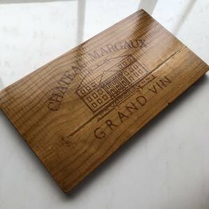 シャトーマルゴー 天然木無垢 プレート Original Wooden plate ボルドー グランクリュ ワイン 木箱 インテリア ヴィンテージディスプレイ