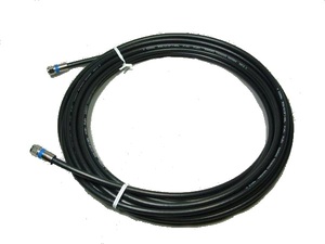 ◆即決 Ｆ型コネクタ付　同軸ケーブル RG6 （黒） ９．５m