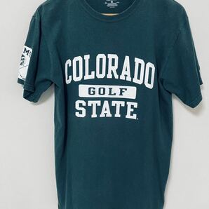 ☆売切☆チャンピオン/半袖/Tシャツ/Mサイズ/RAMS/COLORADO/GOLF/STATE/RN49314/グリーン/緑/プリント/の画像1