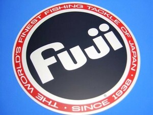 フジ Fuji ガイド 特大 ● ロゴ ステッカー 径165mm ワールド フィネス フィッシング シール