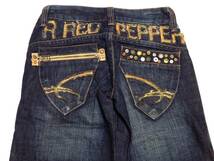 レディース　REDPEPPER　レッドペッパー　デニムパンツ　サイズ24（W実寸約69cm）　※実寸W27相当　(出品番097)_画像6