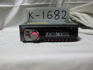 K-1682　Carrozzeria　カロッツェリア　DEH-320　MP3　フロント AUX　1Dサイズ　CDデッキ　故障品