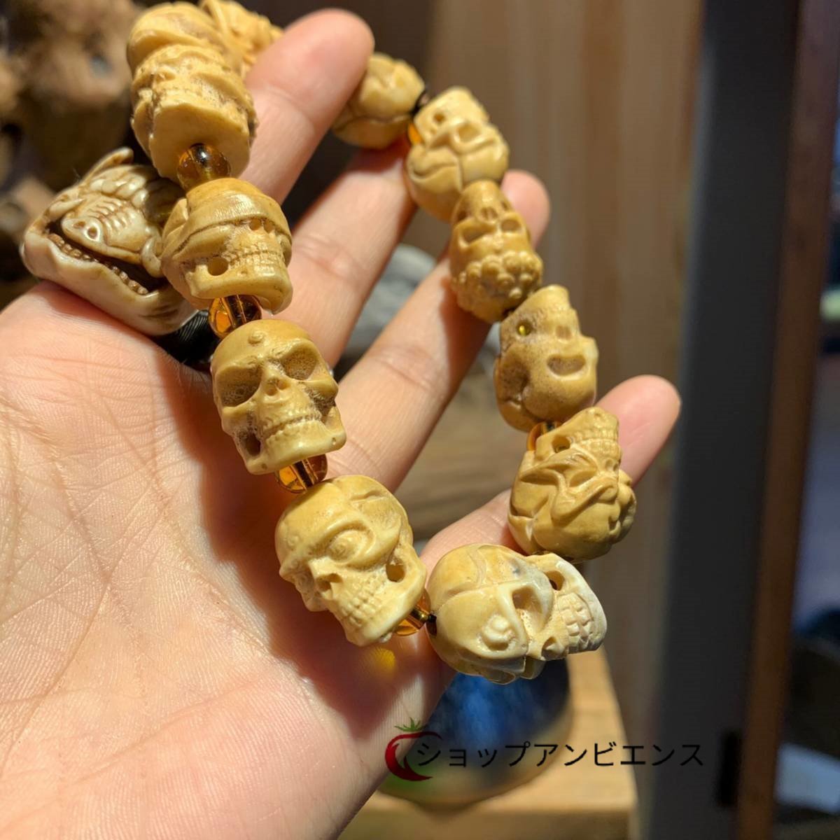 ☆き-19 胴乱 印籠 骨董品 図柄:竹 根付 鹿の角、図柄:蓮 提げ物 古
