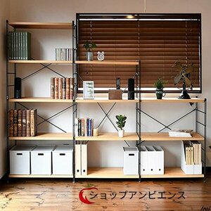 人気美品☆ホーム＆キッチン インテリア ラック　オープンシェルフ　家具　模様替え　組み立て　長方形　収納　棚　5段　シェルフ