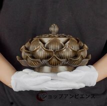 新品推薦★香炉★銅製★銅器★装飾品★工芸品★風水★置物★蓮の花_画像4