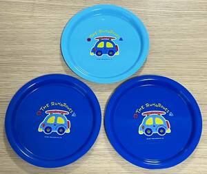 ★ ラスト出品 超レア 1988年 当時物 サンリオ THE RUNABOUTS ポリプロピレン 皿 3枚 セット 昭和 レトロ SANRIO ザ ラナバウツ