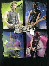 【送料無料 値下げ交渉歓迎】5セカンズオブサマー 5SecondsofSummer 半袖Tシャツ Mサイズ 古着 オーストラリア ロックバンド アイドル_画像2