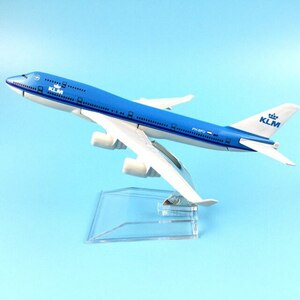 模型 飛行機 ボーイング747 完成品 16cm klm オランダ モデル 1:400