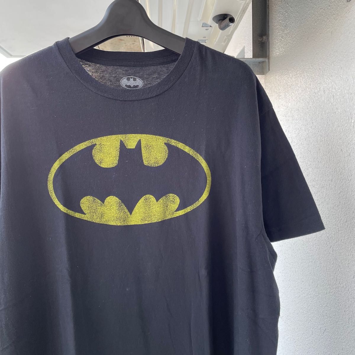 バットマン BATMAN】ロゴプリントTシャツ ブラック XXL DCコミック