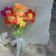 【即納】母の日 スマイルフラワー 韓国 ぬいぐるみ花束 枯れない花 ブーケ 造花 贈り物 お見舞い 誕生日 記念日 彼女 お祝い プレゼント_画像5
