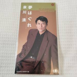 演歌　8㎝CD　泉川湧　夢はぐれ　/かりそめの花　カラオケ付　歌詞カード（メロ譜付）付き　★未使用　未開封