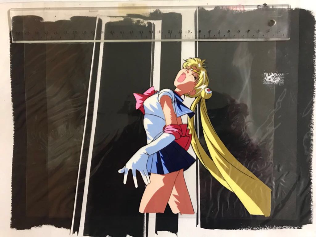 恵みの時 美少女戦士セーラームーン原画 セーラー戦士5人全身立ち絵