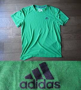 ADIDAS アディダス　climalite　Tシャツ　M　グリーン・緑