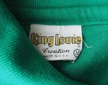 King Louie キングルイ　米国製　ポロシャツ　グリーン・緑　US-M　アメリカ製 USA_画像2