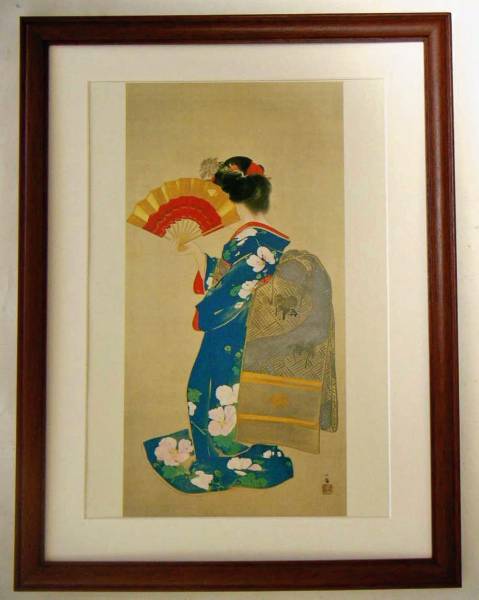 ◆Takeuchi Seiho Are Yuudachi ni Pintura artística impresa ◆Marco de madera ◆Comprar ahora ◆, Cuadro, pintura japonesa, persona, Bodhisattva