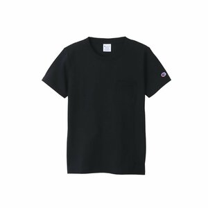 Champion チャンピオン ウィメンズ ポケット Tシャツ 半袖 黒 L CW-X336 レディース 女性　