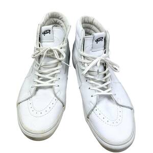 VANS(バンズ) OFF THE WALL LEATHER SHOES (white)