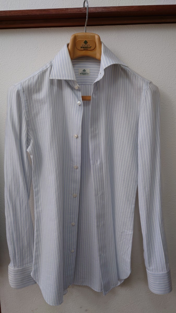 超安い 極美品 ルイジボレッリ リネン 麻 サファリシャツジャケット 46