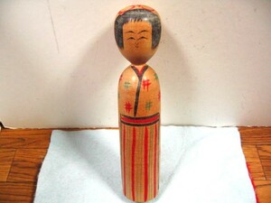 【福】　こけし 阿部平四郎？ 木地山系　コケシ Kokeshi 秋田川連 郷土玩具