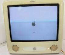 ジャンク　Apple アップル デスクトップ パソコン eMac 通電のみ確認　キーボード　マウス　電源ケーブル _画像1