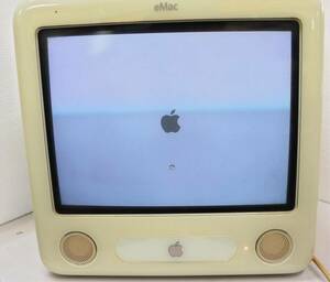 ジャンク　Apple アップル デスクトップ パソコン eMac 通電のみ確認　キーボード　マウス　電源ケーブル 