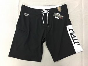 * men's free shipping [JETPILOT]RX FLAME MENS BOARDSHORT[S19908] size 32 black / white board shorts sea water pants swimsuit new goods (81-1)