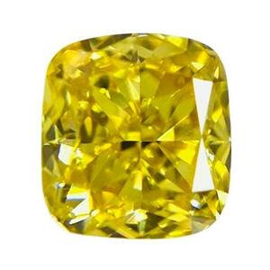 FANCY VIVID YELLOW 0.236ct X/RT2040/CGL