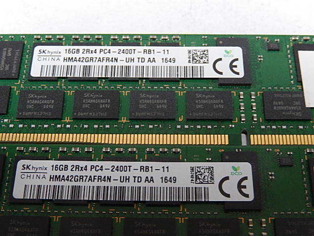 メモリ サーバーパソコン用 1.20V SK hynix PC4-19200T(DDR4-2400T