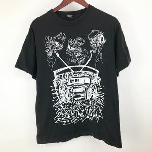 THRASHER スラッシャー 半袖 Tシャツ メンズ M 黒 ブラック プリント ロゴ スケーター ボーダー スポーツ カジュアル ストリート ウェア