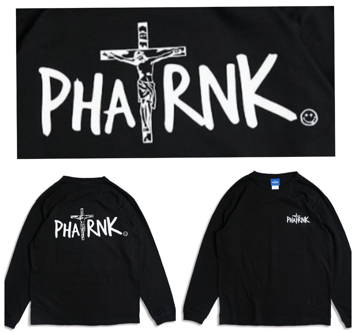 PHATRNK SRVNTZ Black コラボ ファットランク ロンT 【国内発送】 8670