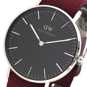 ダニエルウェリントン DANIEL WELLINGTON 腕時計 CLASSIC ROSELYN 36 シルバー DW00100274 ブラック ルビーレッド