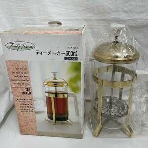 #5543 ティーメーカー パール金属 TEA MAKER 500ml ゴールド 保管品 現状品