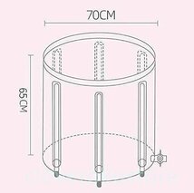 ポータブルバスタブ 折り畳み浴槽 大人の子供SPA お風呂の浴槽 キャンプに 持ち運び浴槽 ビニールプール 家庭用 バスタブ シャワールームに_画像6