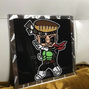 即決価格！信銀工房 おんちゃん 仮〇ライダー バージョン！ パネル プレート レトロ デコトラ 高速有鉛 鏡面８００番ステン ウロコステンの画像1