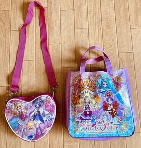 * Princess Precure handbag bag Mahou Tsukai Precure Heart type shoulder bag 2 point set *