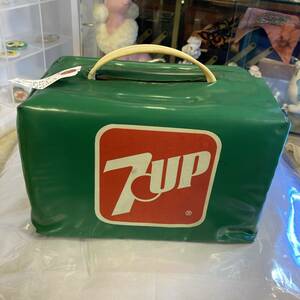  Vintage *7UP сумка-холодильник * seven выше, предприятие предмет, retro, America 