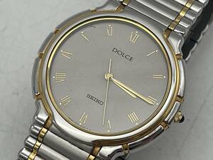 SEIKO Seiko genuine article Dolce Dolce 5E31-6C70 gray face Rome figure Indy ks original bracele men's wristwatch operation goods 