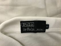 本物ポロラルフローレンPOLO RALPH LAURENコットン半袖ポロシャツメンズアメカジサーフミリタリービジネススーツS白ホワイトアウトドア_画像4