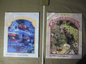 古雑誌：米国 ”１番ゲージなど：大型の模型”「Garden Railways：庭園鉄道」２冊セット・・・1992年と1993年